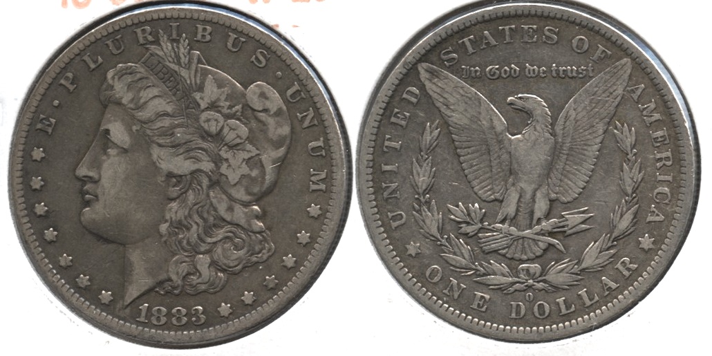 1883-O Morgan Silver Dollar VF-20 b