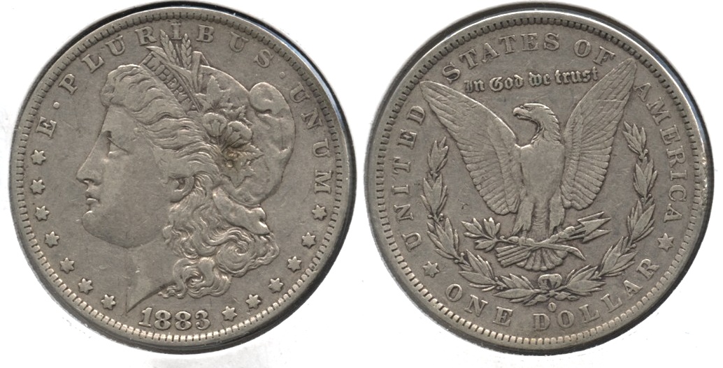 1883-O Morgan Silver Dollar VF-20 c