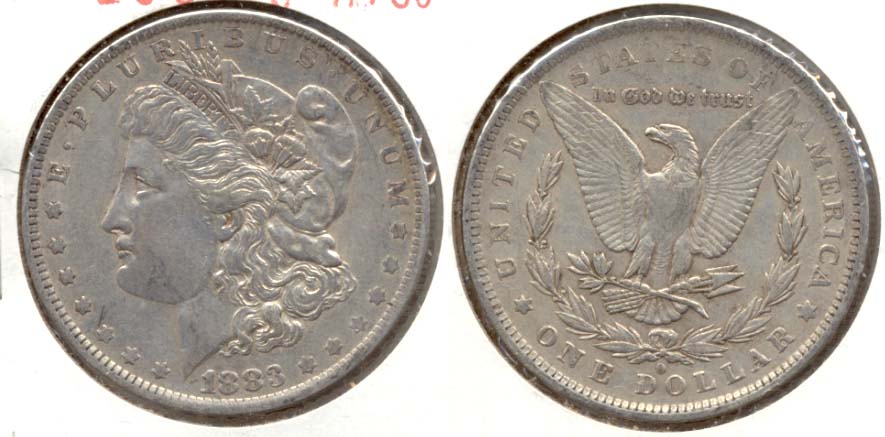 1883-O Morgan Silver Dollar VF-30 b