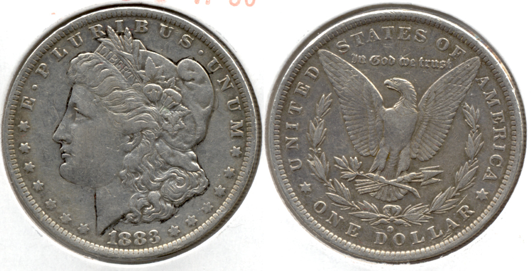 1883-O Morgan Silver Dollar VF-30 d