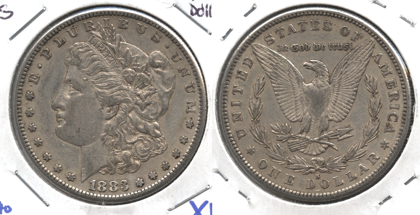 1883-S Morgan Silver Dollar EF-40 #a