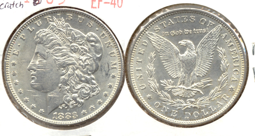 1883 Morgan Silver Dollar AU-50 Scratched