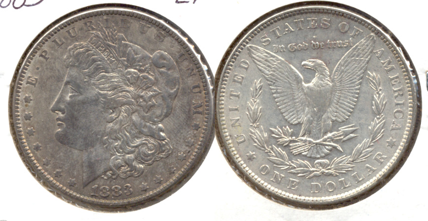 1883 Morgan Silver Dollar EF-40 b