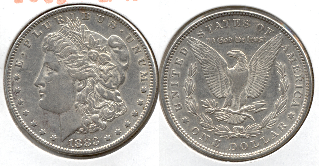 1883 Morgan Silver Dollar EF-40 f