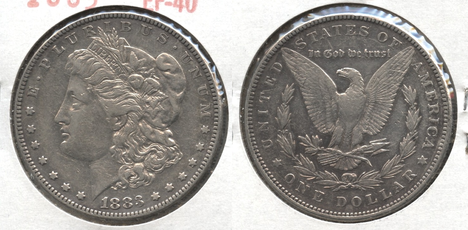 1883 Morgan Silver Dollar EF-40 #n