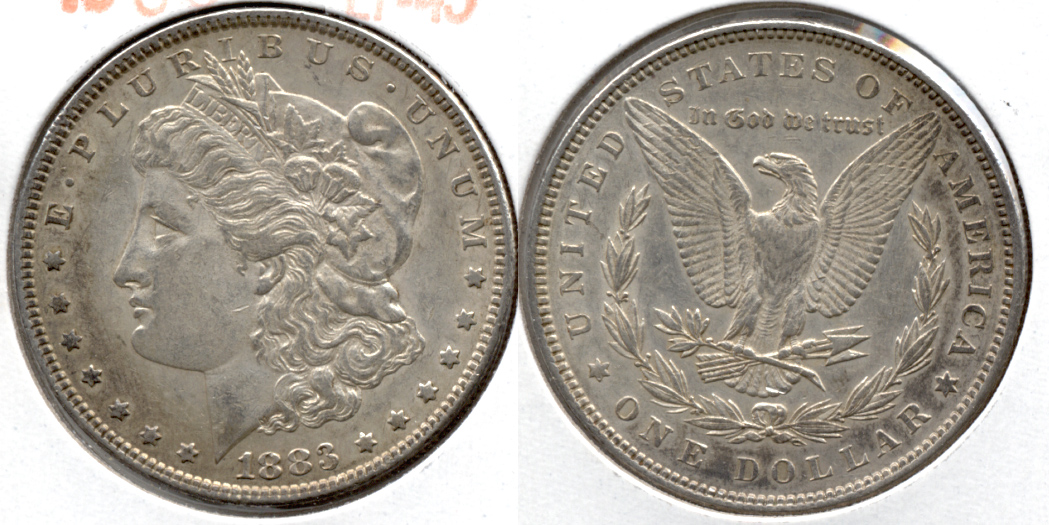 1883 Morgan Silver Dollar EF-45 a