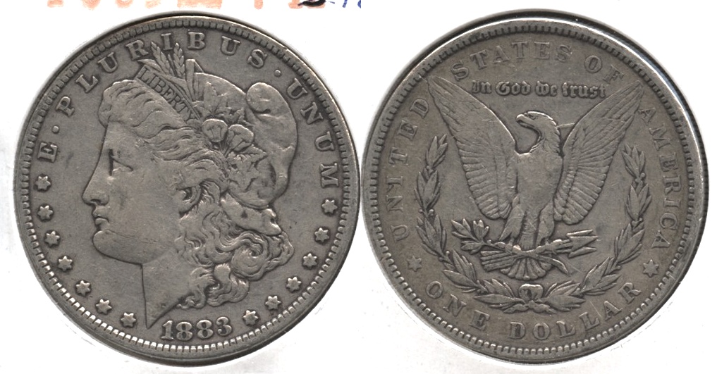 1883 Morgan Silver Dollar Fine-12 b
