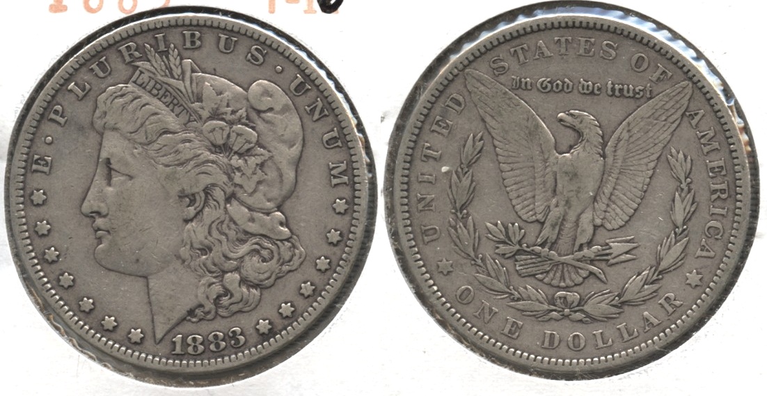 1883 Morgan Silver Dollar Fine-15 #a