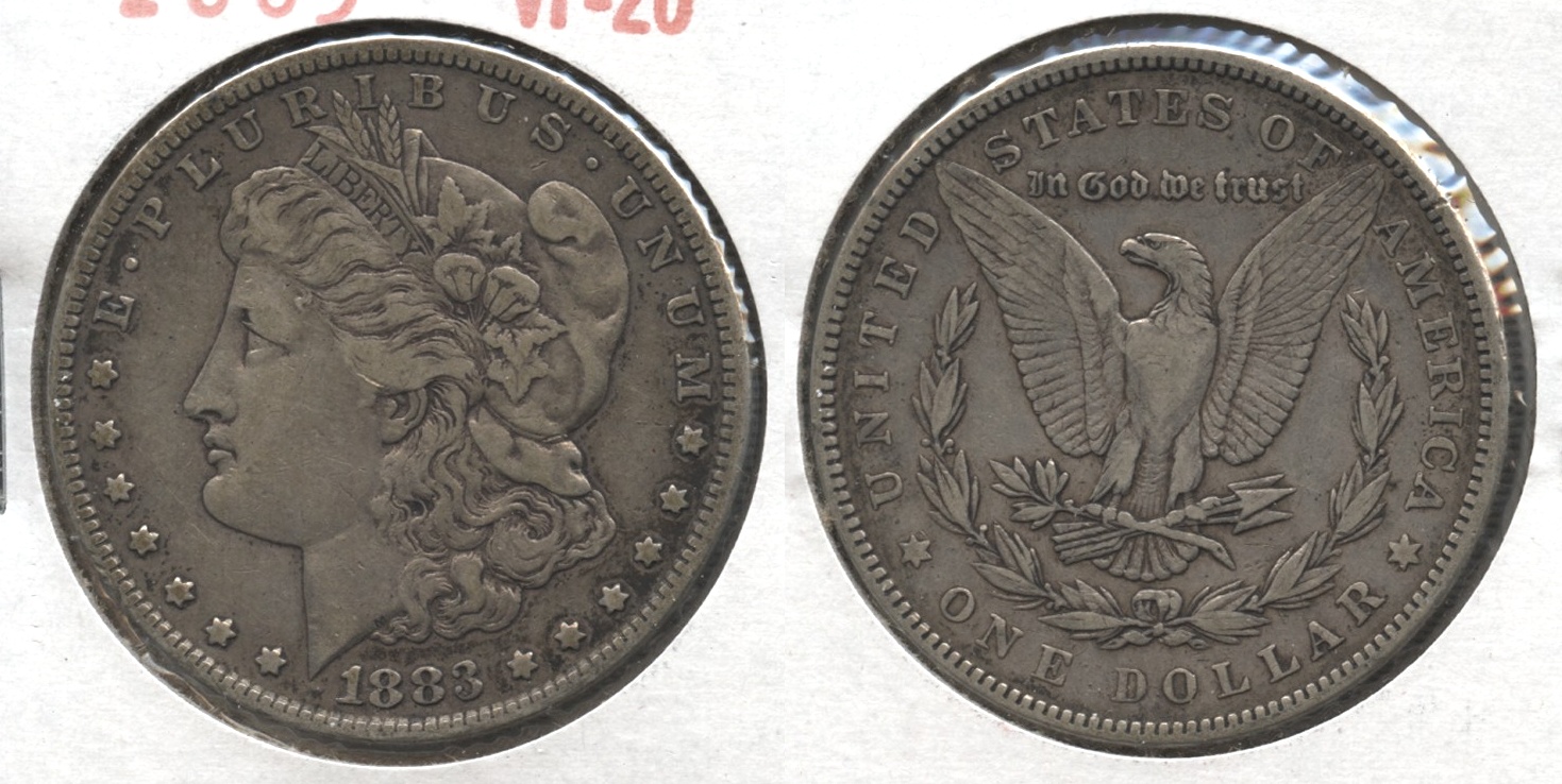 1883 Morgan Silver Dollar VF-20 #l