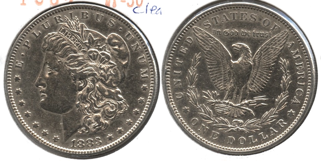 1883 Morgan Silver Dollar VF-30 c Cleaned