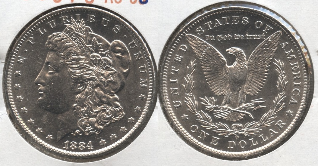 1884-O Morgan Silver Dollar AU-58