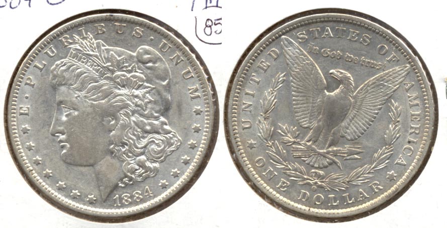 1884-O Morgan Silver Dollar EF-40