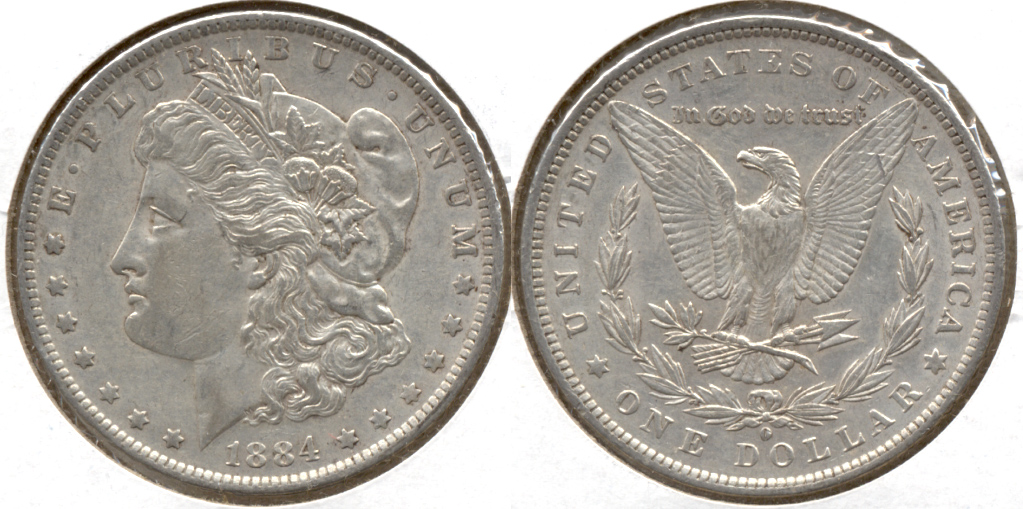 1884-O Morgan Silver Dollar EF-40 g