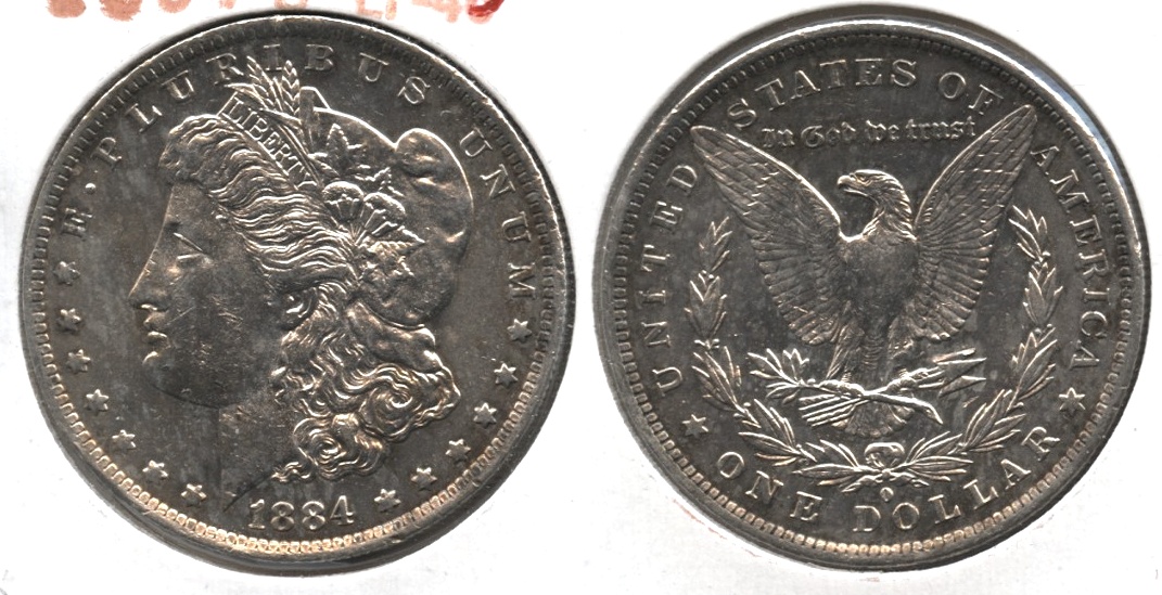 1884-O Morgan Silver Dollar EF-45 #e