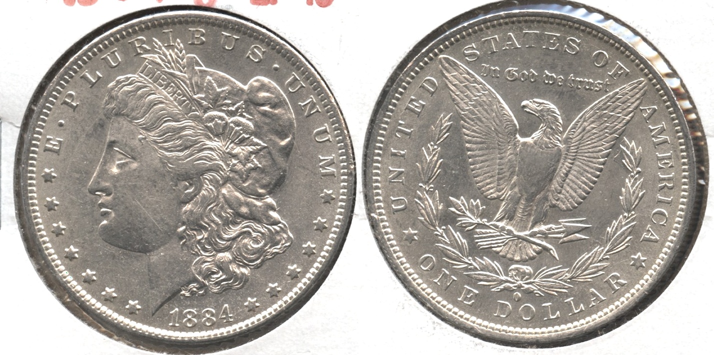 1884-O Morgan Silver Dollar EF-45 #f