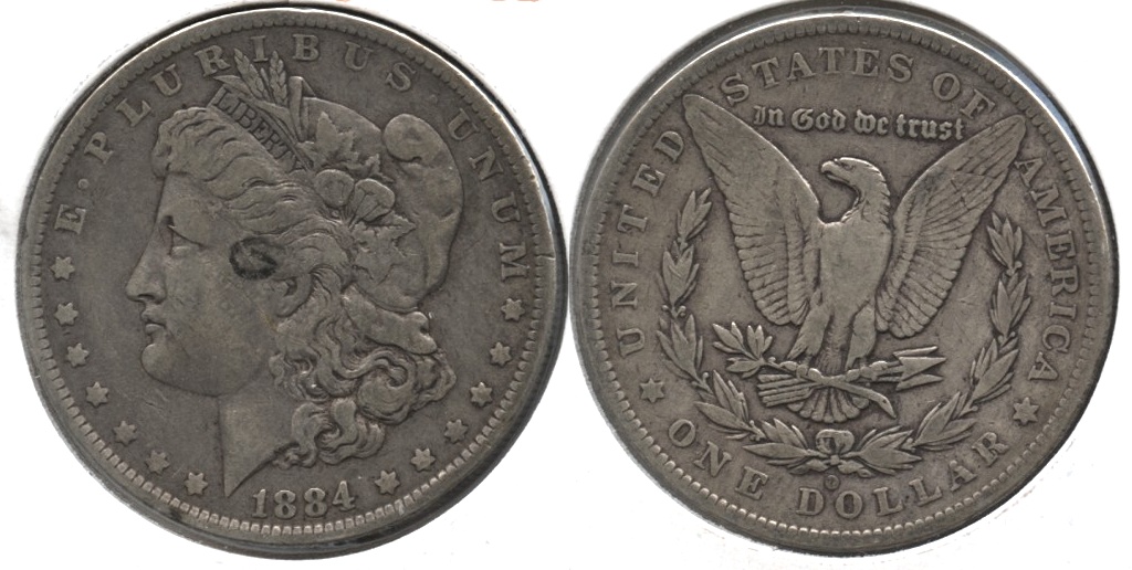 1884-O Morgan Silver Dollar Fine-12 c