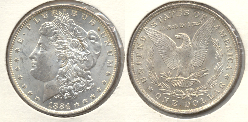 1884-O Morgan Silver Dollar MS-60 a
