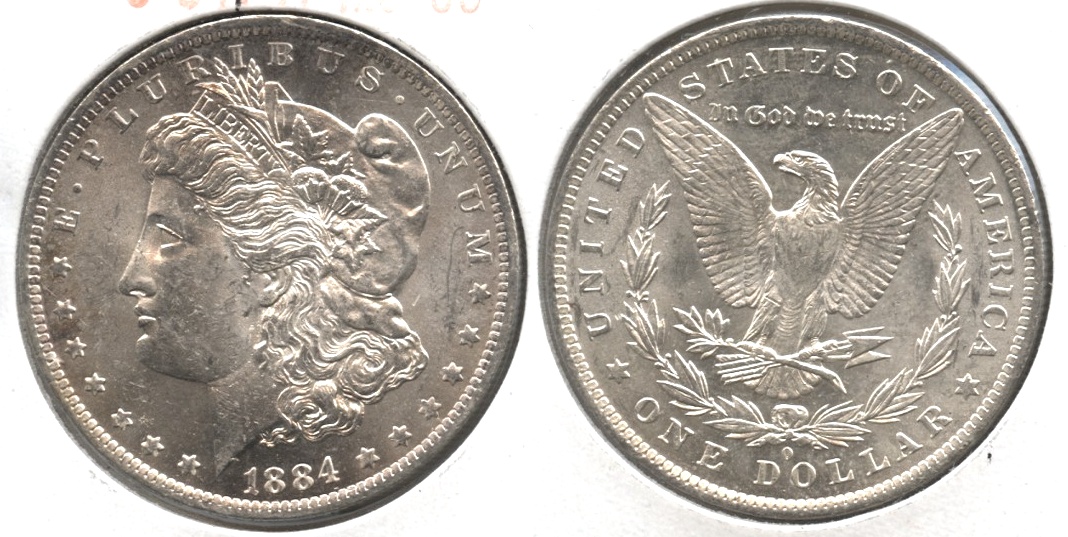 1884-O Morgan Silver Dollar MS-60 #h