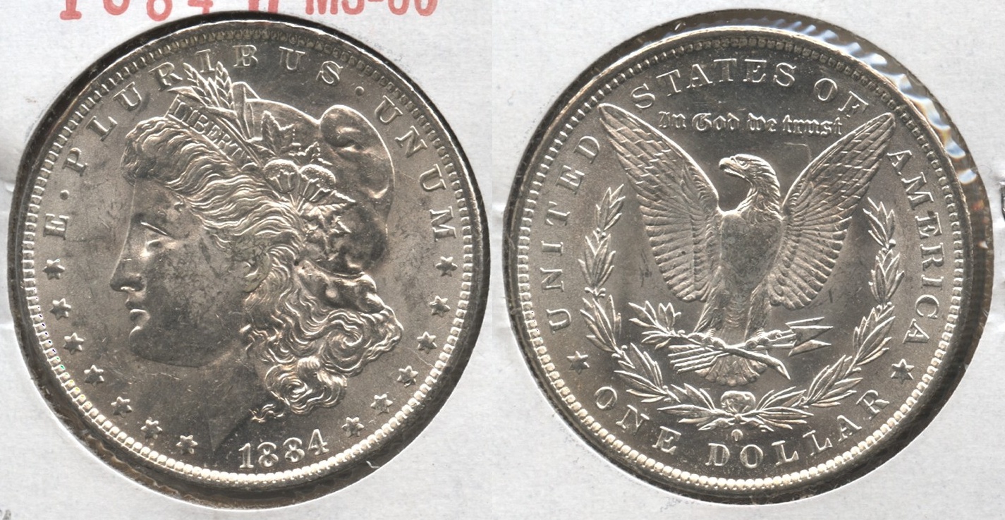 1884-O Morgan Silver Dollar MS-60 #q