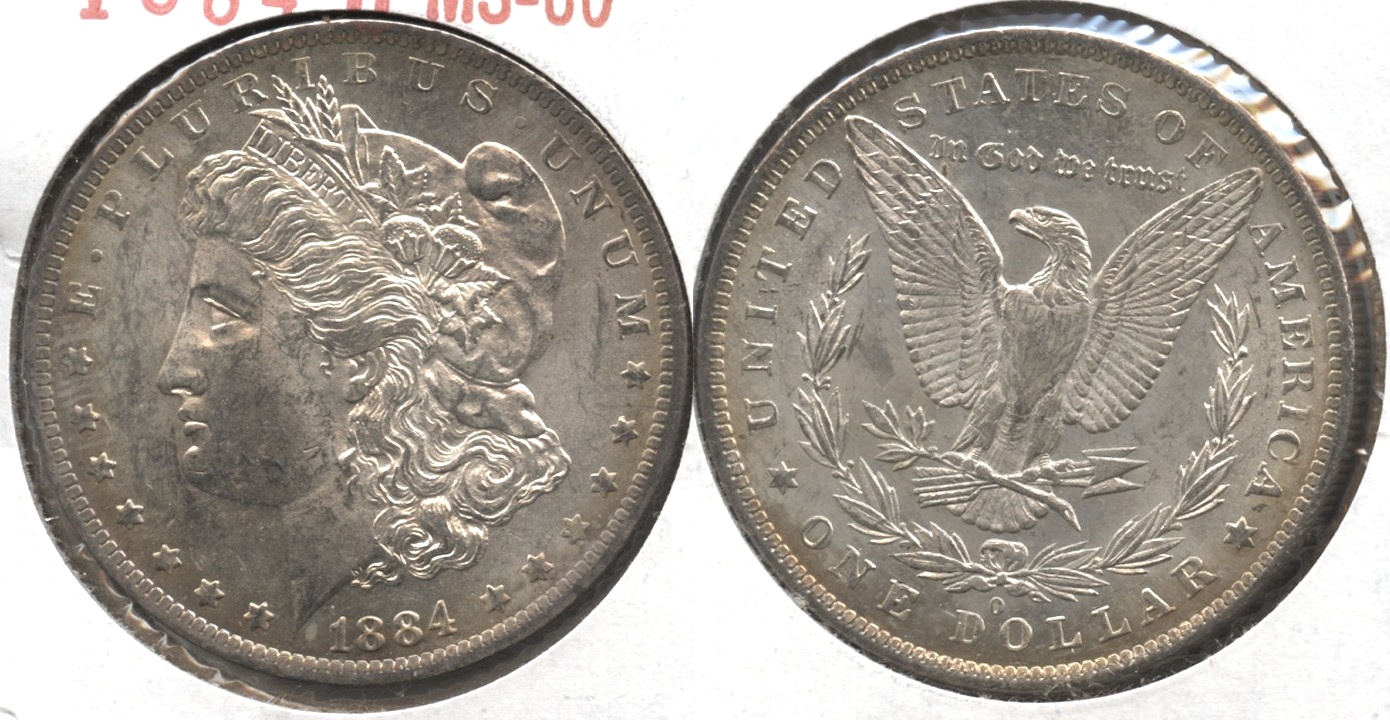 1884-O Morgan Silver Dollar MS-60 #r