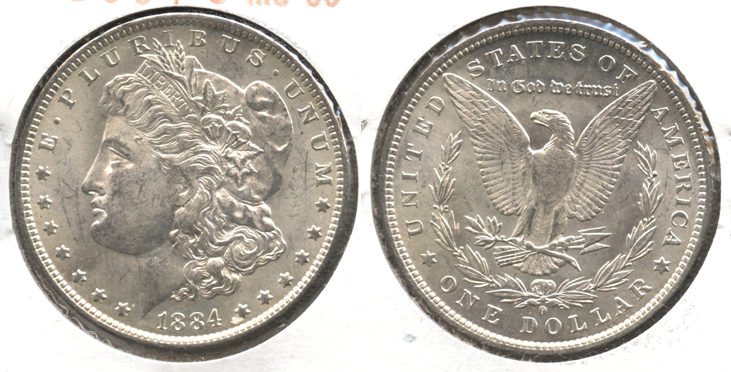 1884-O Morgan Silver Dollar MS-60 #u