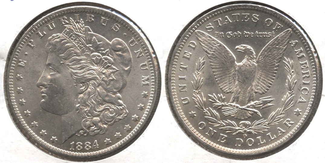 1884-O Morgan Silver Dollar MS-62 #h