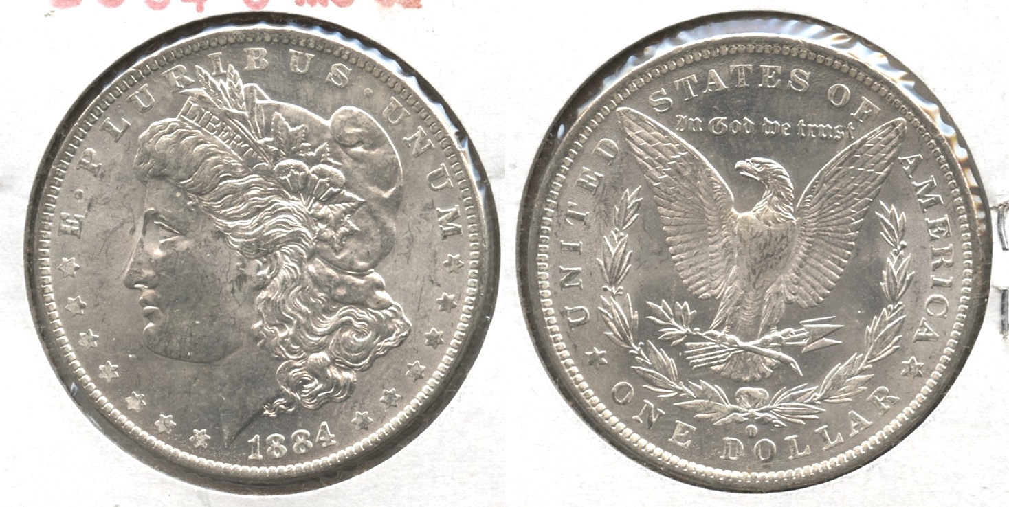 1884-O Morgan Silver Dollar MS-62 #p