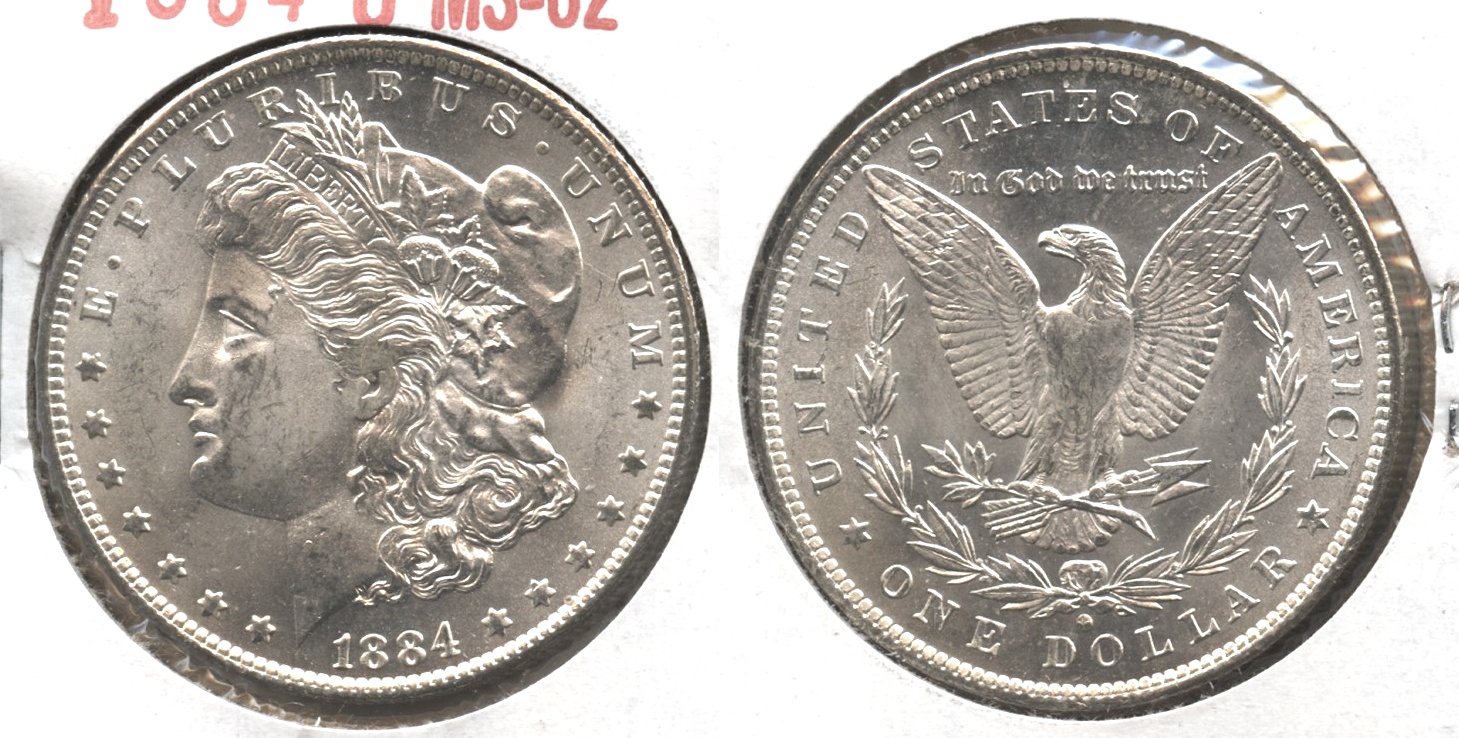 1884-O Morgan Silver Dollar MS-62 #q