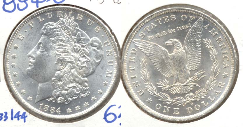 1884-O Morgan Silver Dollar MS-63 a