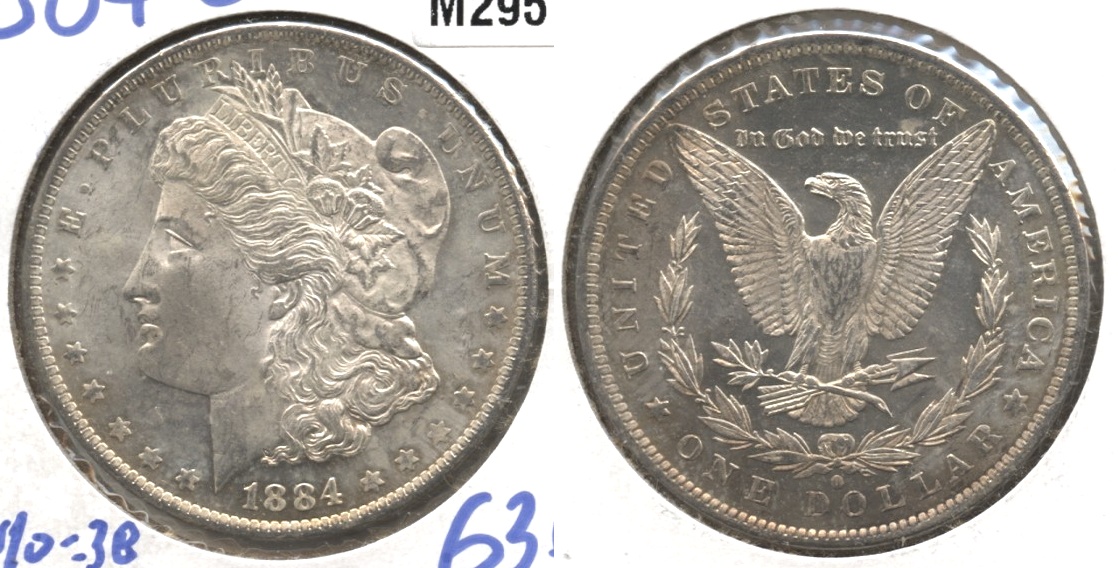 1884-O Morgan Silver Dollar MS-63 #h Prooflike