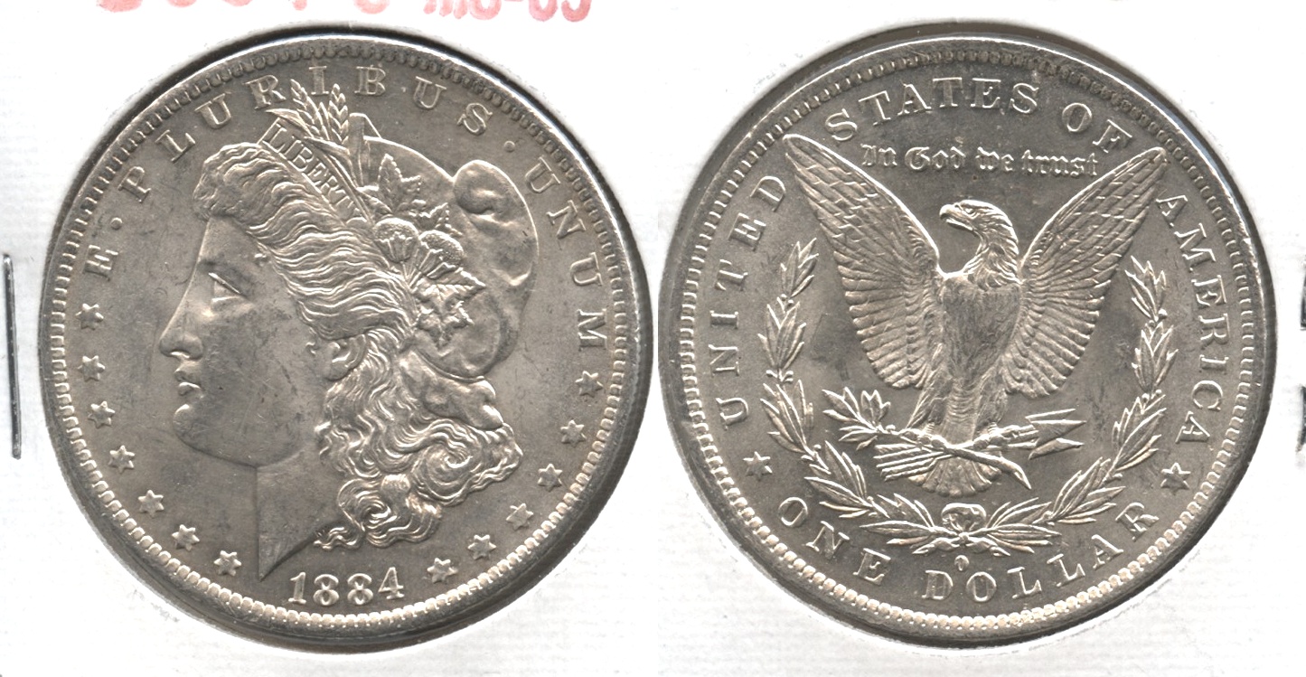 1884-O Morgan Silver Dollar MS-63 #q