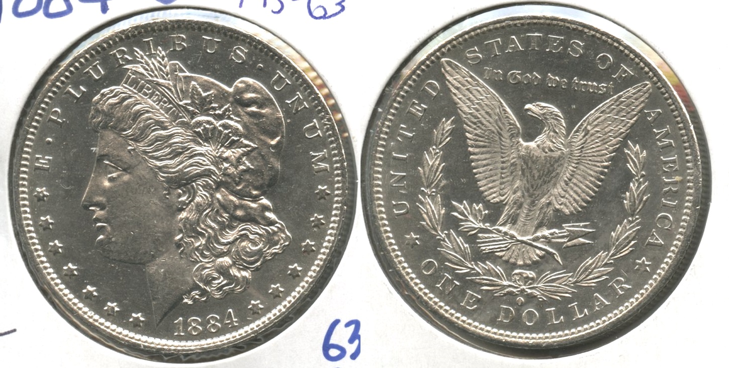 1884-O Morgan Silver Dollar MS-63 #t