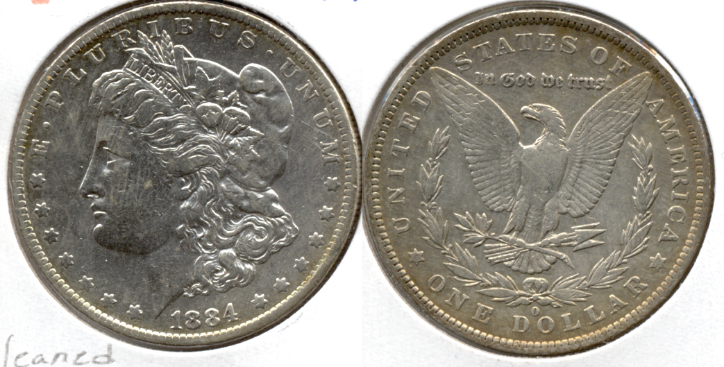 1884-O Morgan Silver Dollar VF-20 Cleaned