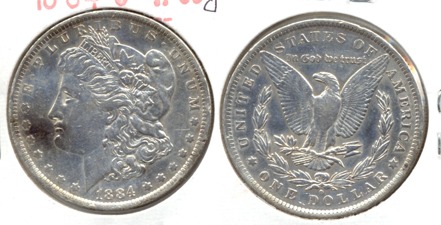 1884-O Morgan Silver Dollar VF-30 Cleaned