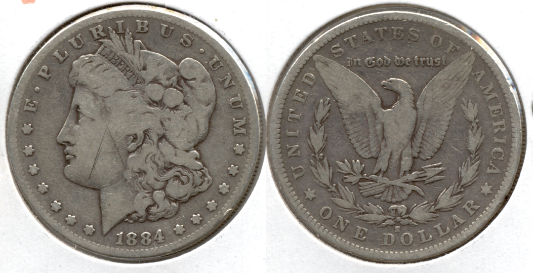 1884-S Morgan Silver Dollar Good-4