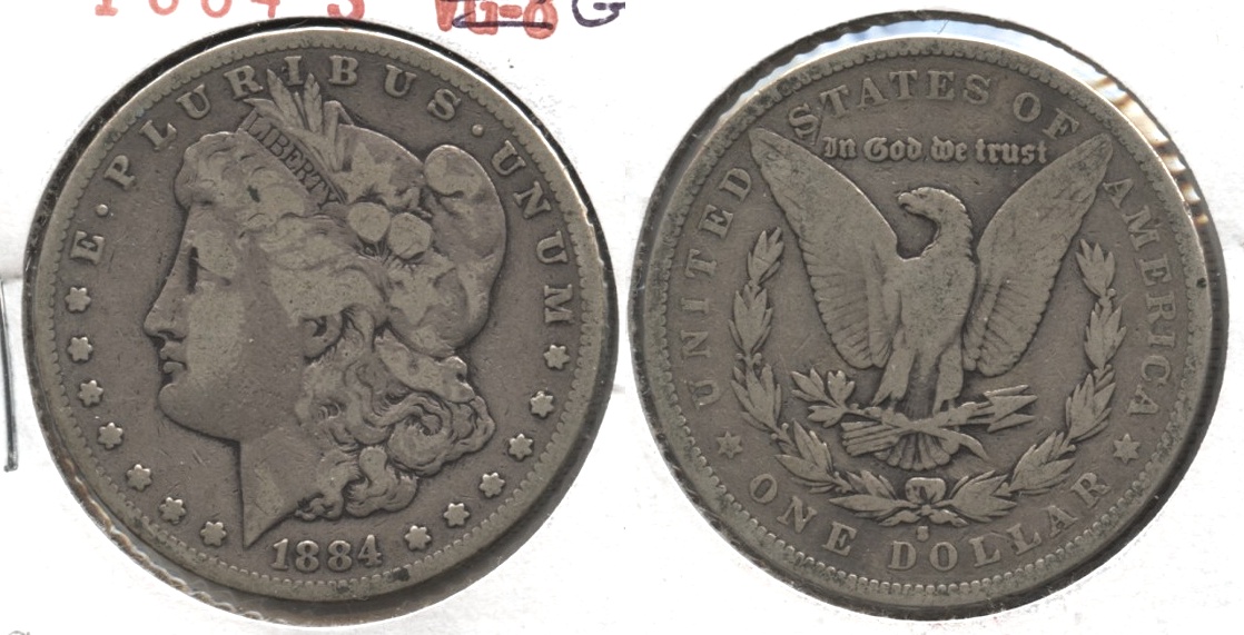 1884-S Morgan Silver Dollar Good-4 #a