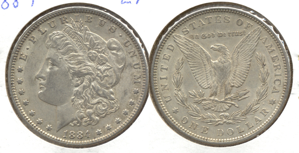 1884 Morgan Silver Dollar EF-40 b