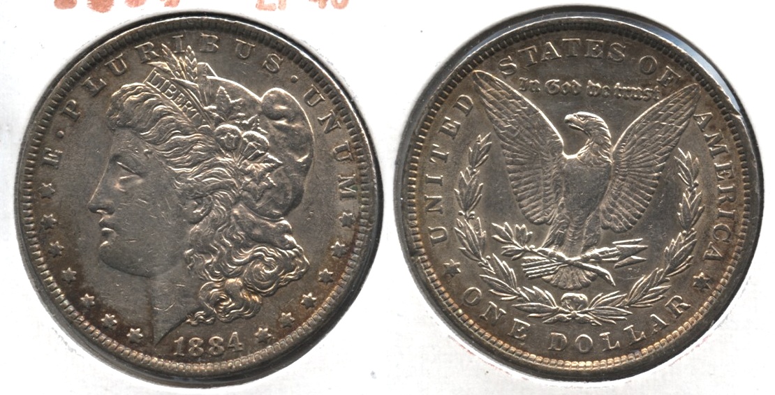 1884 Morgan Silver Dollar EF-40 #l
