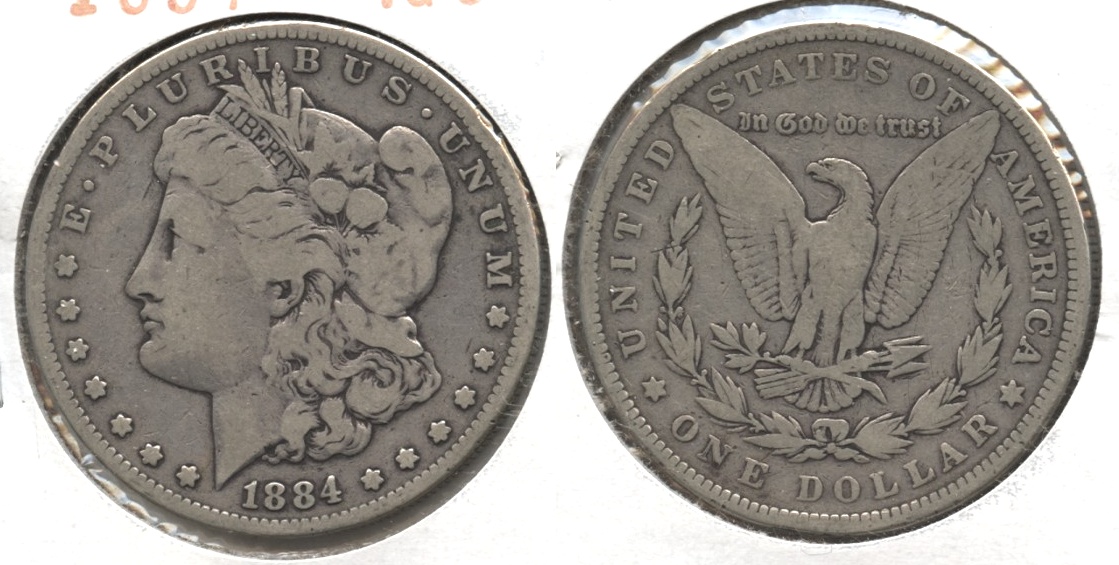 1884 Morgan Silver Dollar VG-8 #b
