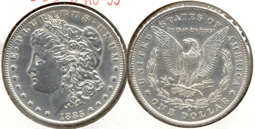 1885-O Morgan Silver Dollar AU-55 a