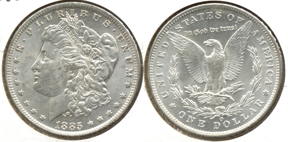 1885-O Morgan Silver Dollar AU-55 c