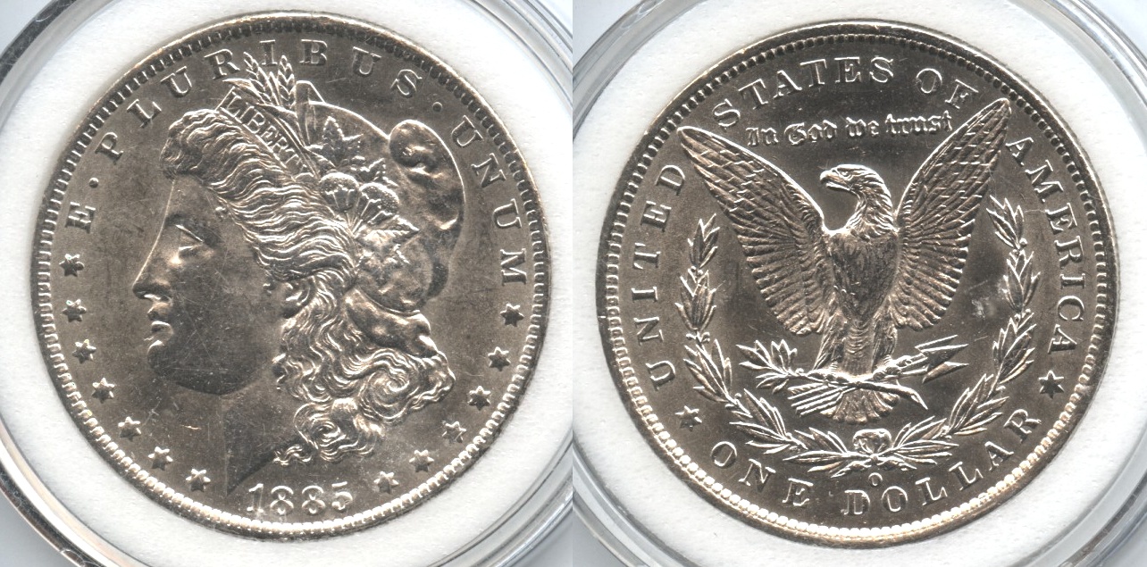 1885-O Morgan Silver Dollar AU-55 #j