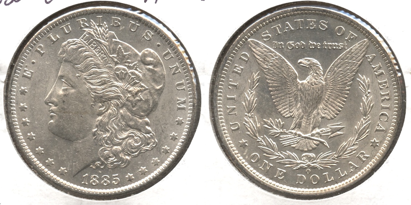 1885-O Morgan Silver Dollar AU-55 #k