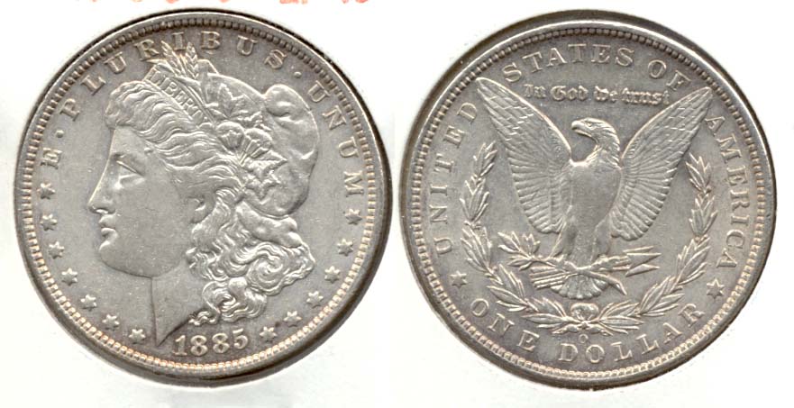 1885-O Morgan Silver Dollar EF-40 a