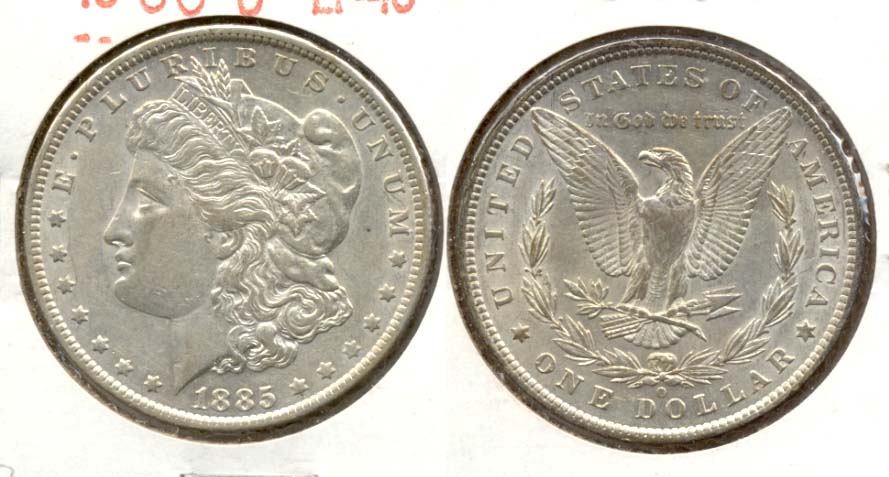1885-O Morgan Silver Dollar EF-40 b