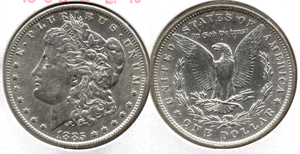 1885-O Morgan Silver Dollar EF-40 f