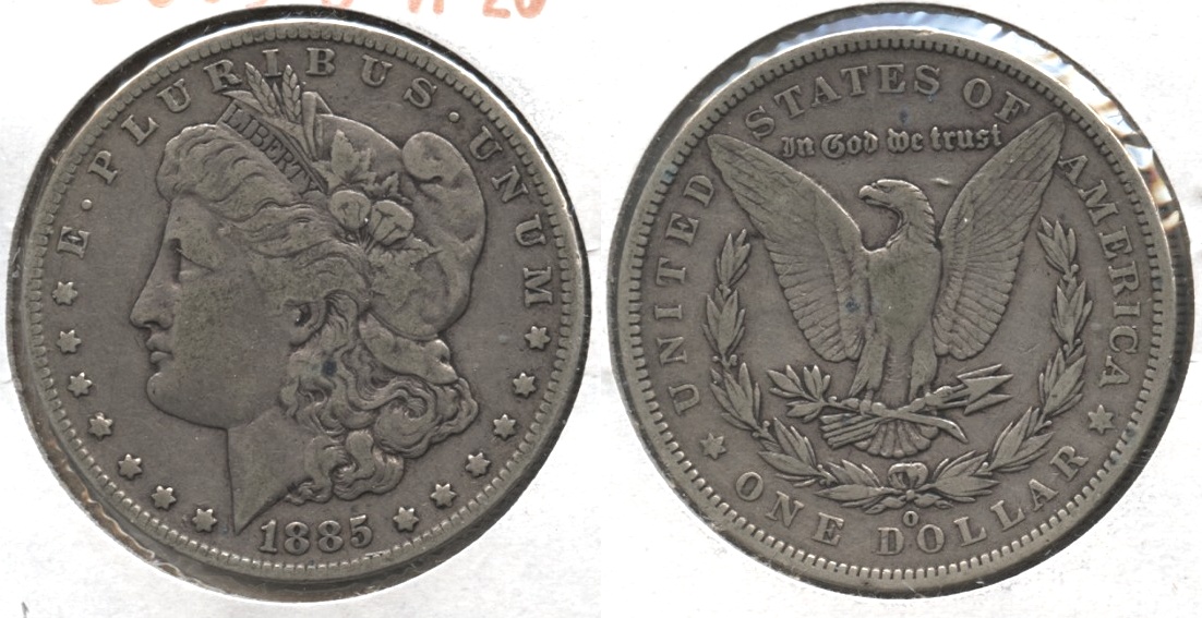 1885-O Morgan Silver Dollar F-12 #b