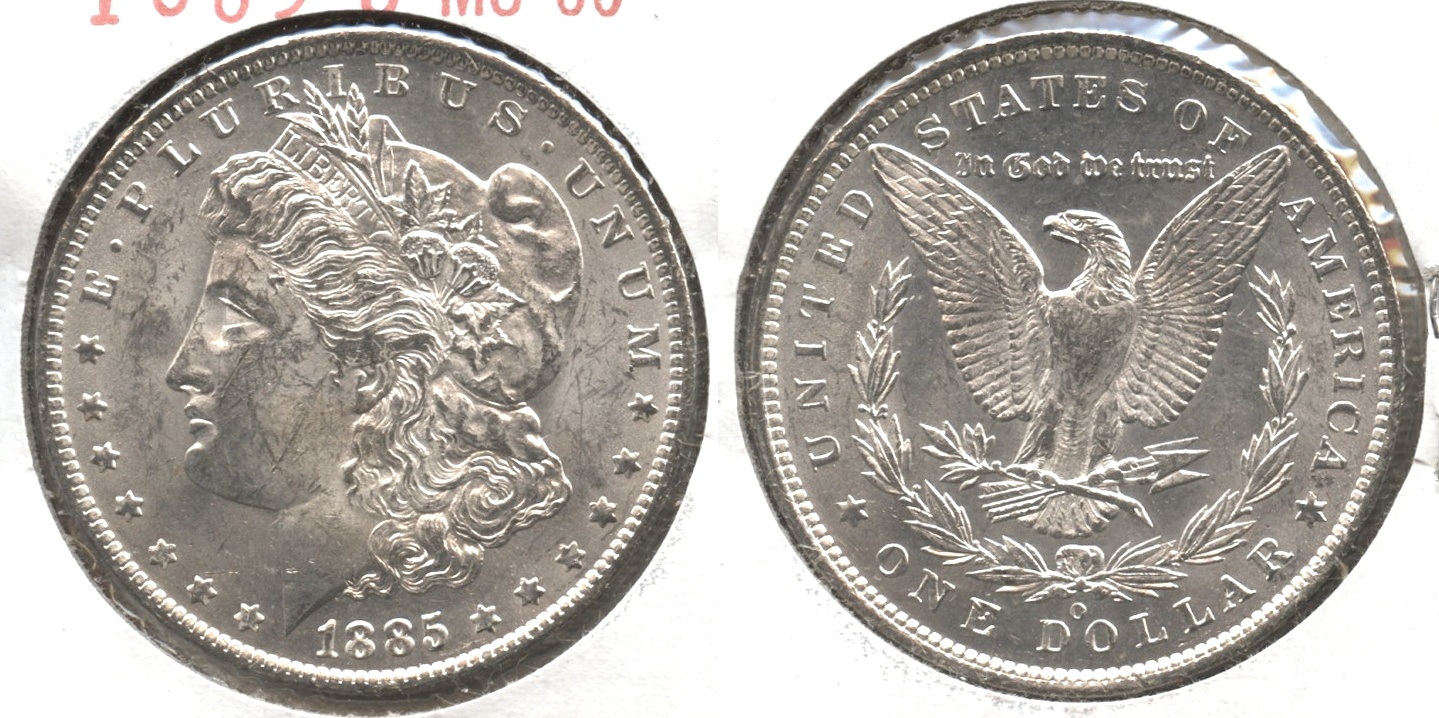 1885-O Morgan Silver Dollar MS-60 #j