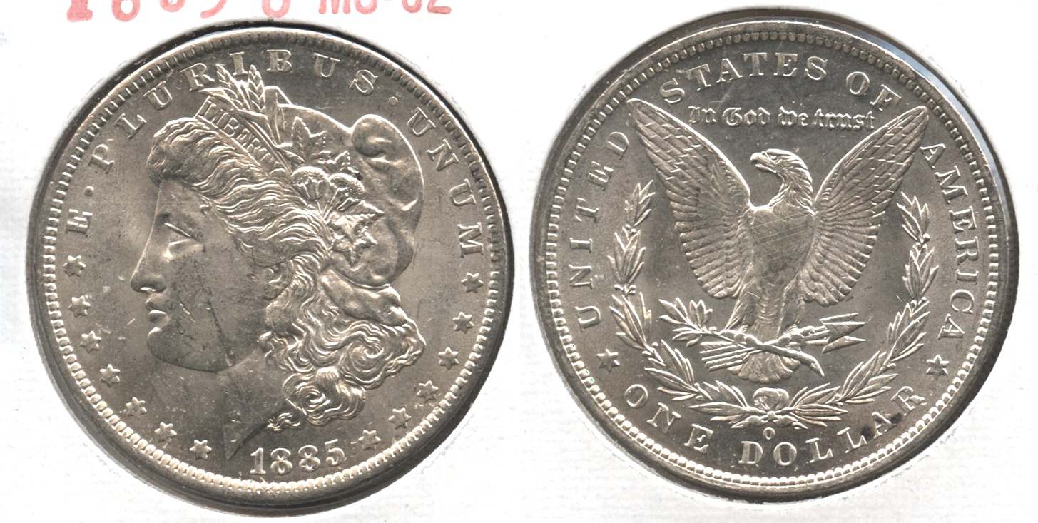 1885-O Morgan Silver Dollar MS-62 #m
