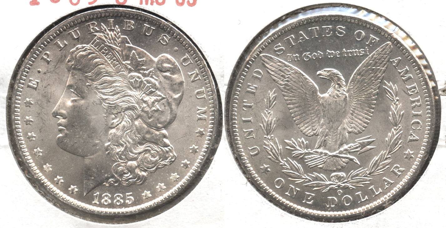 1885-O Morgan Silver Dollar MS-63 #t